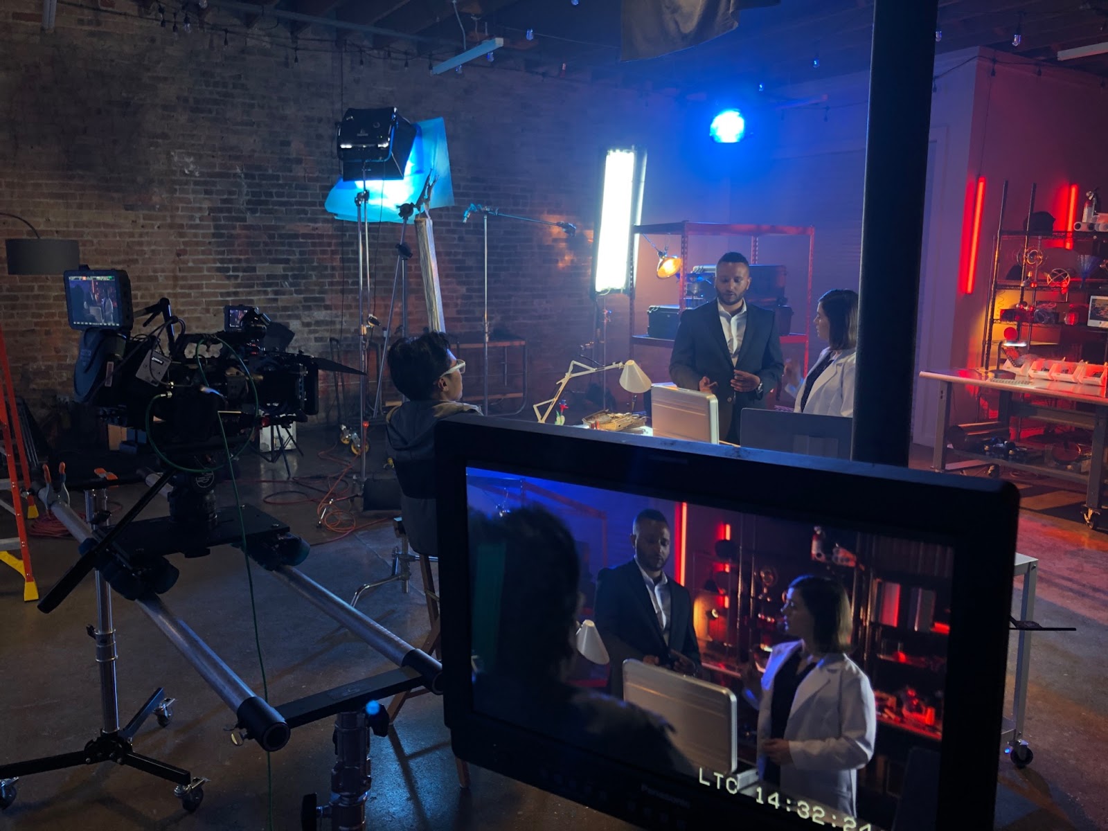 Me directing a commercial shoot in March 2020, right before... well, you know.
