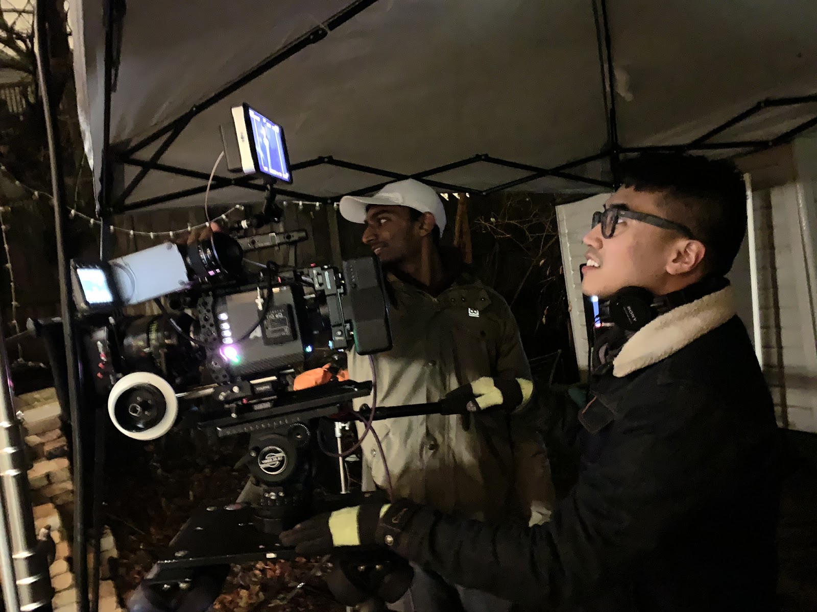 Me directing a short in 2018.